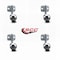 Service Caster 2 Inch Bright Chrome Metal Ball Caster - Side Mount Bracket - SCC, 4PK SCC-GR01S20-DCS-BC-71678-4-CB180-4 - alternate 4